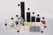 Rubber rollers for edge banding machine
